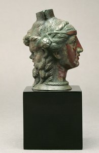 Bir satir ve maenad şeklinde bronz balsamaryum, Etrüsk, MÖ 3. yüzyıl (bronz)